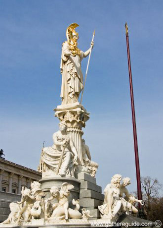 Atina Statue Austrian Parliament
