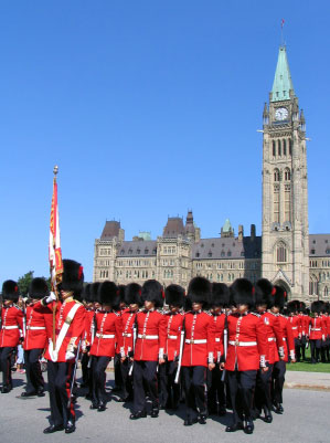 Changing of the Guard Ceremony Parliament Buildings Ottawa