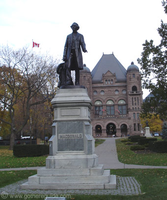 Queens Park John Macdonald Monument Toronto