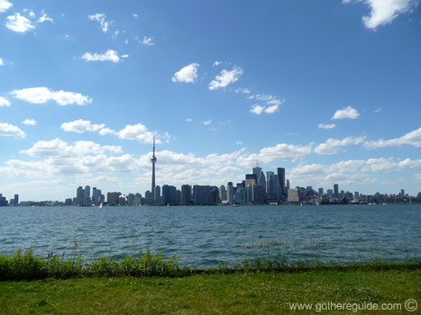 Toronto Skyline Wards Island