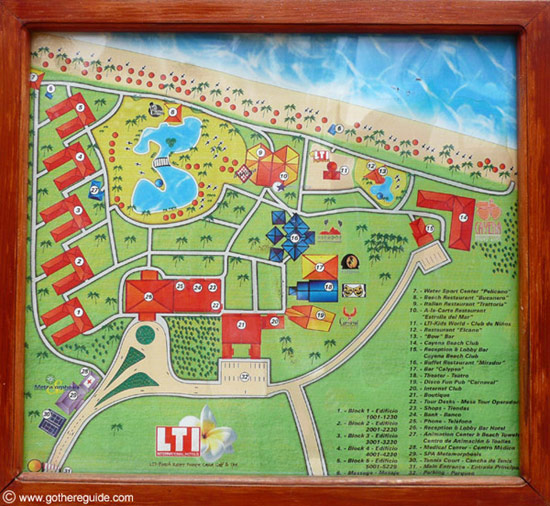 VIK Hotel Arena Blanca - LTI Beach Resort Punta Cana Map