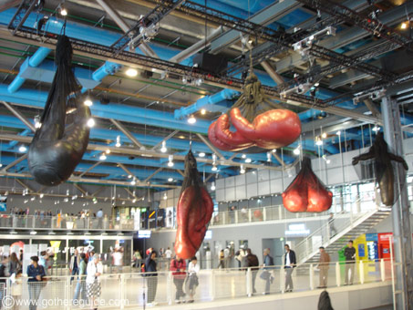 Pompidou centre inside Paris