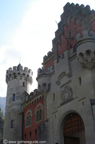 Neuschwanstein castle entrance