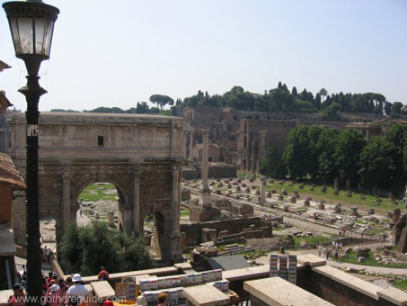 Arch of Septimius-Severus and Basilica Julia