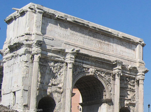 Arch of Septimius Severus detail