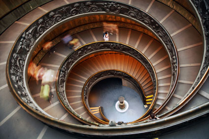 Spiral staircase Vatican Museum