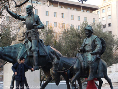 Plaza de Espana Don Quixote Monument Madrid