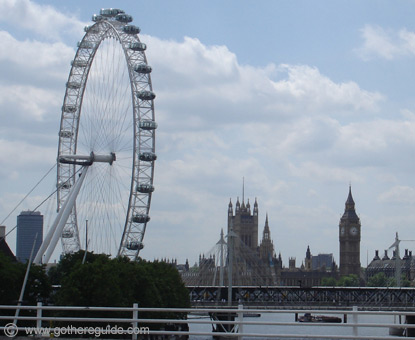 London Eye and Parliament